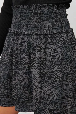 Vrouwen Rails Addison Rok - Houtskool Abstract Dier