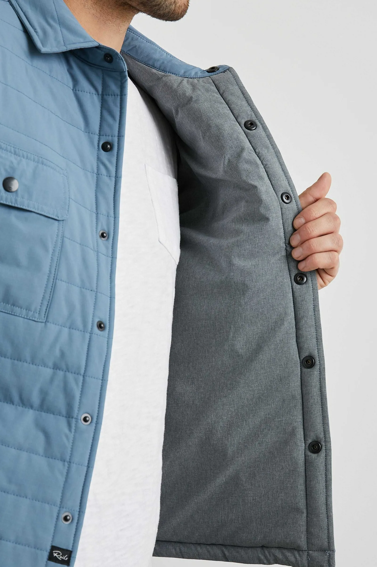 Heren Rails Andover Jas - Blauw Mirage