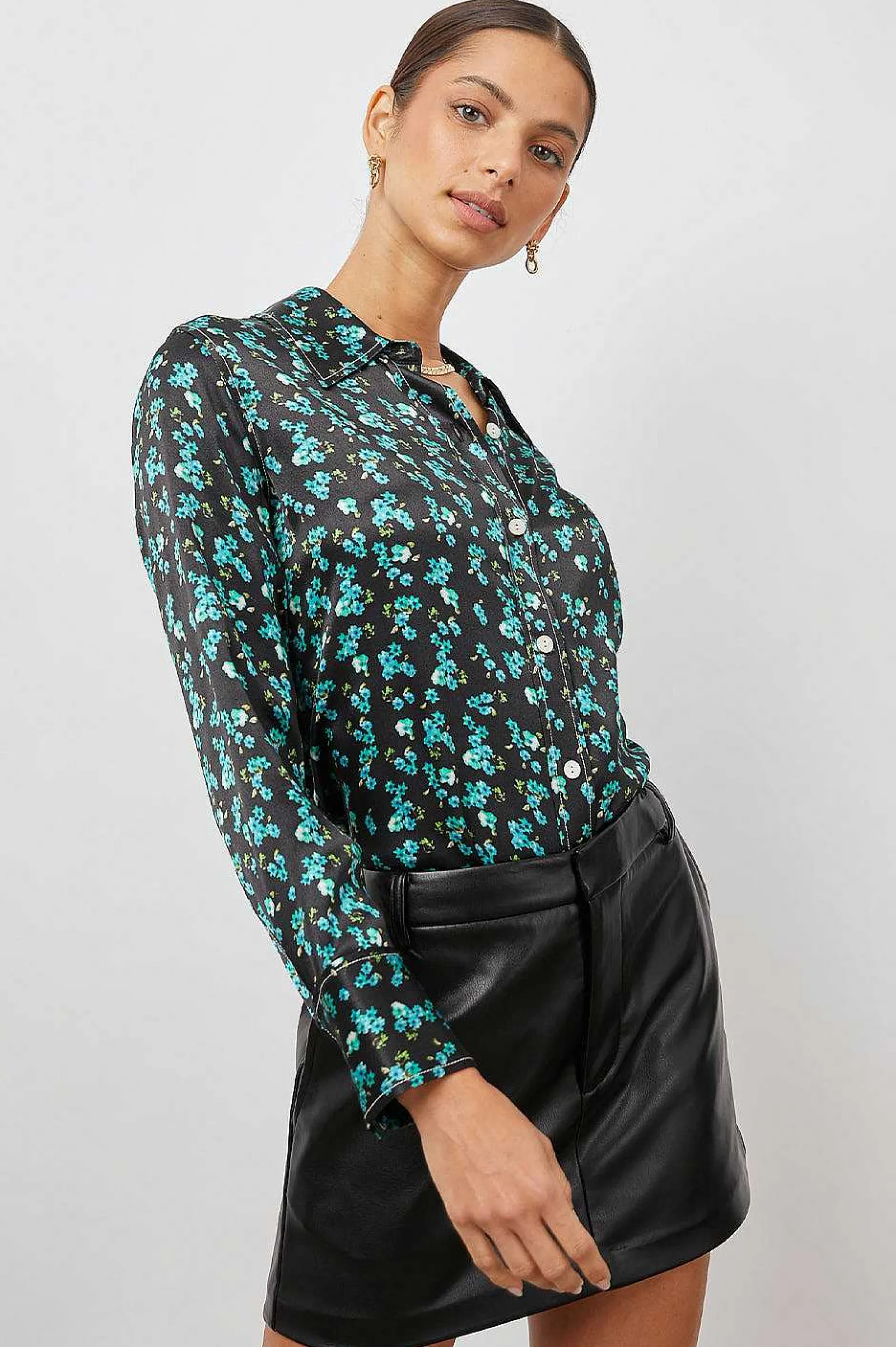 Vrouwen Rails Andrea Top - Munt Bloemen