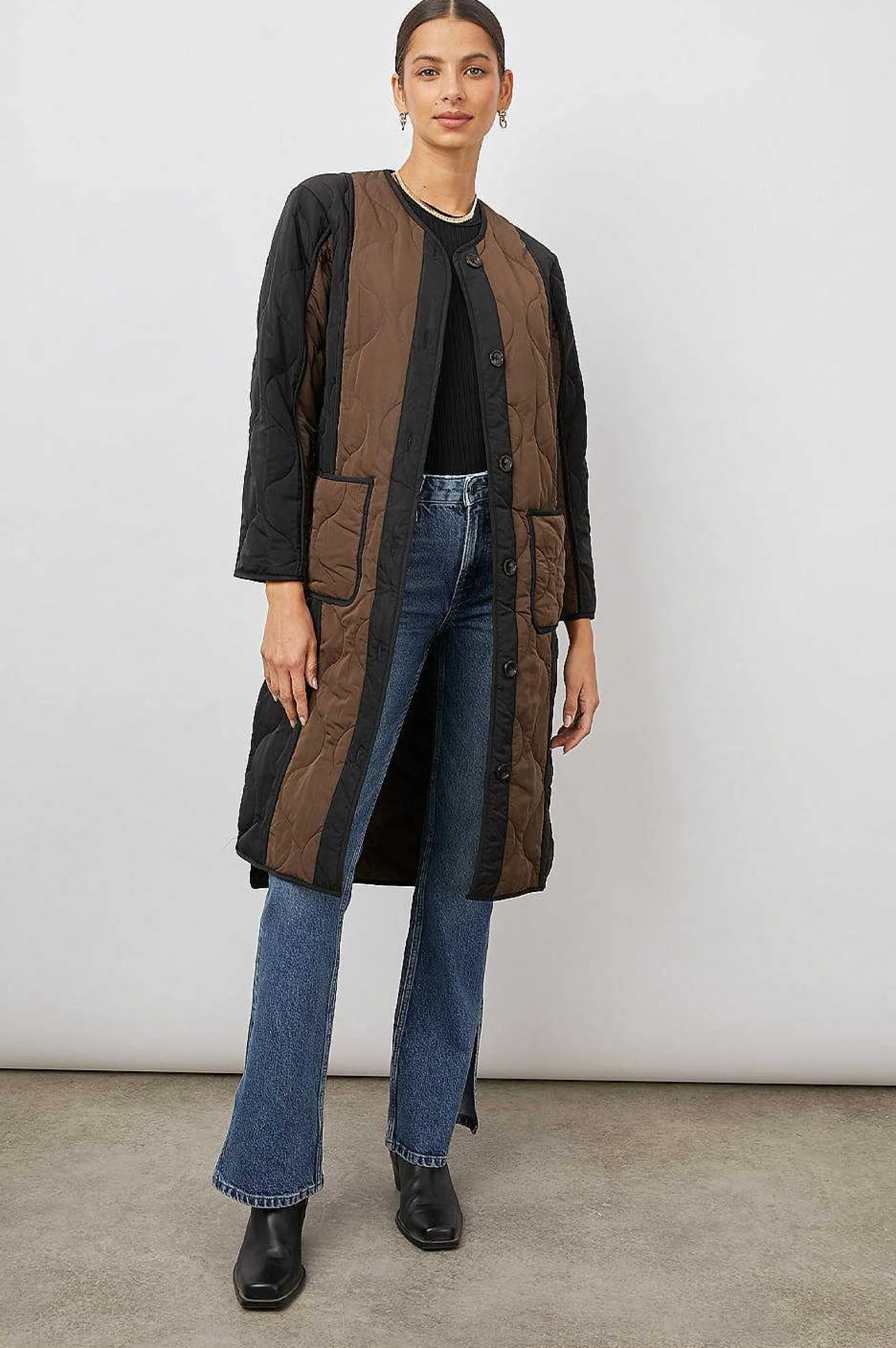 Vrouwen Rails Andres Jas - Zwart Bruin Mix