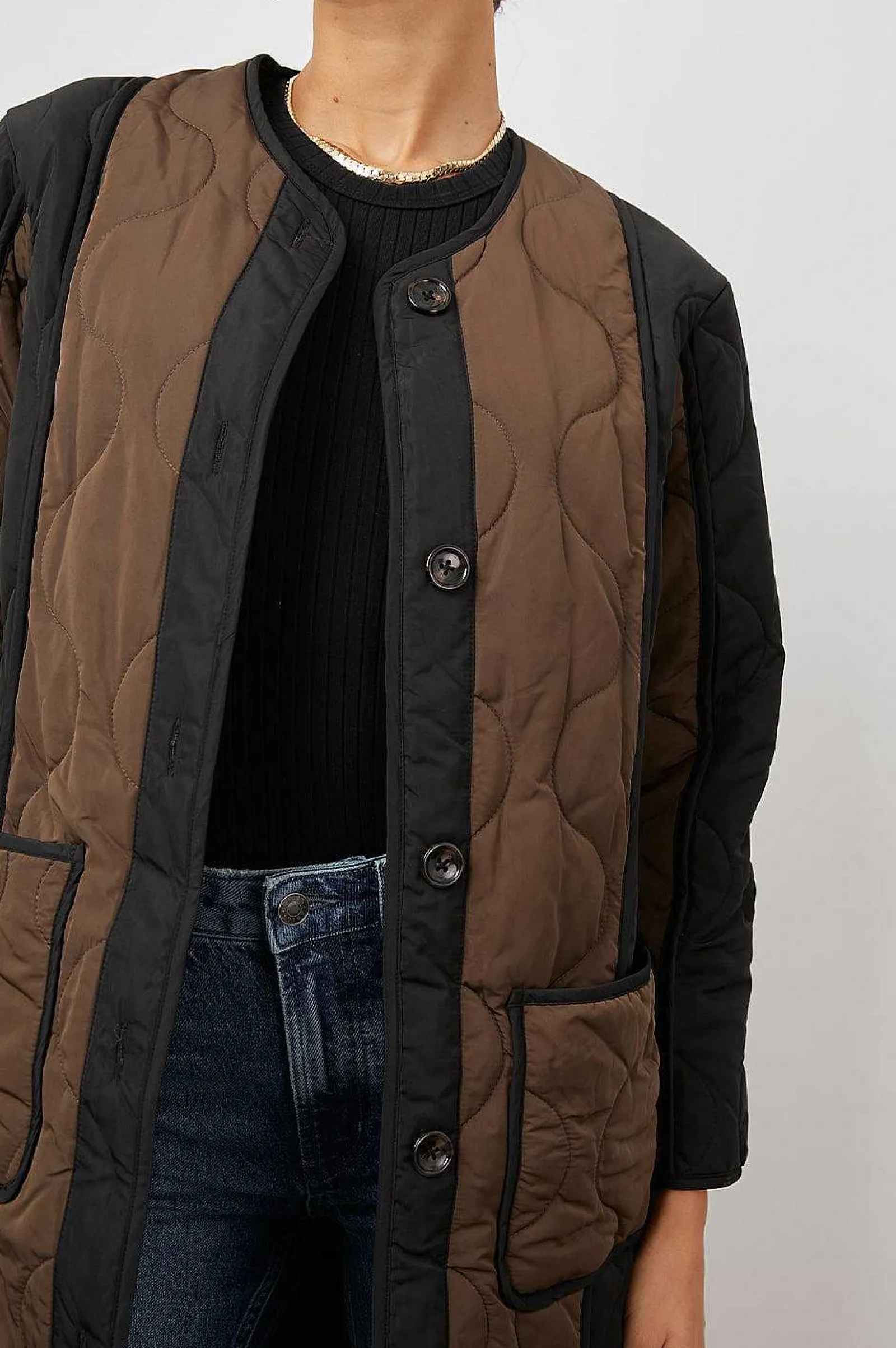 Vrouwen Rails Andres Jas - Zwart Bruin Mix