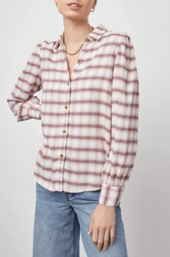 Vrouwen Rails Angelica Overhemd - Mauve Rose Ijzer