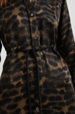 Vrouwen Rails Anina Jurk - Umber Luipaard