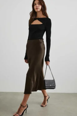 Vrouwen Rails Anya Rok - Donker Mos