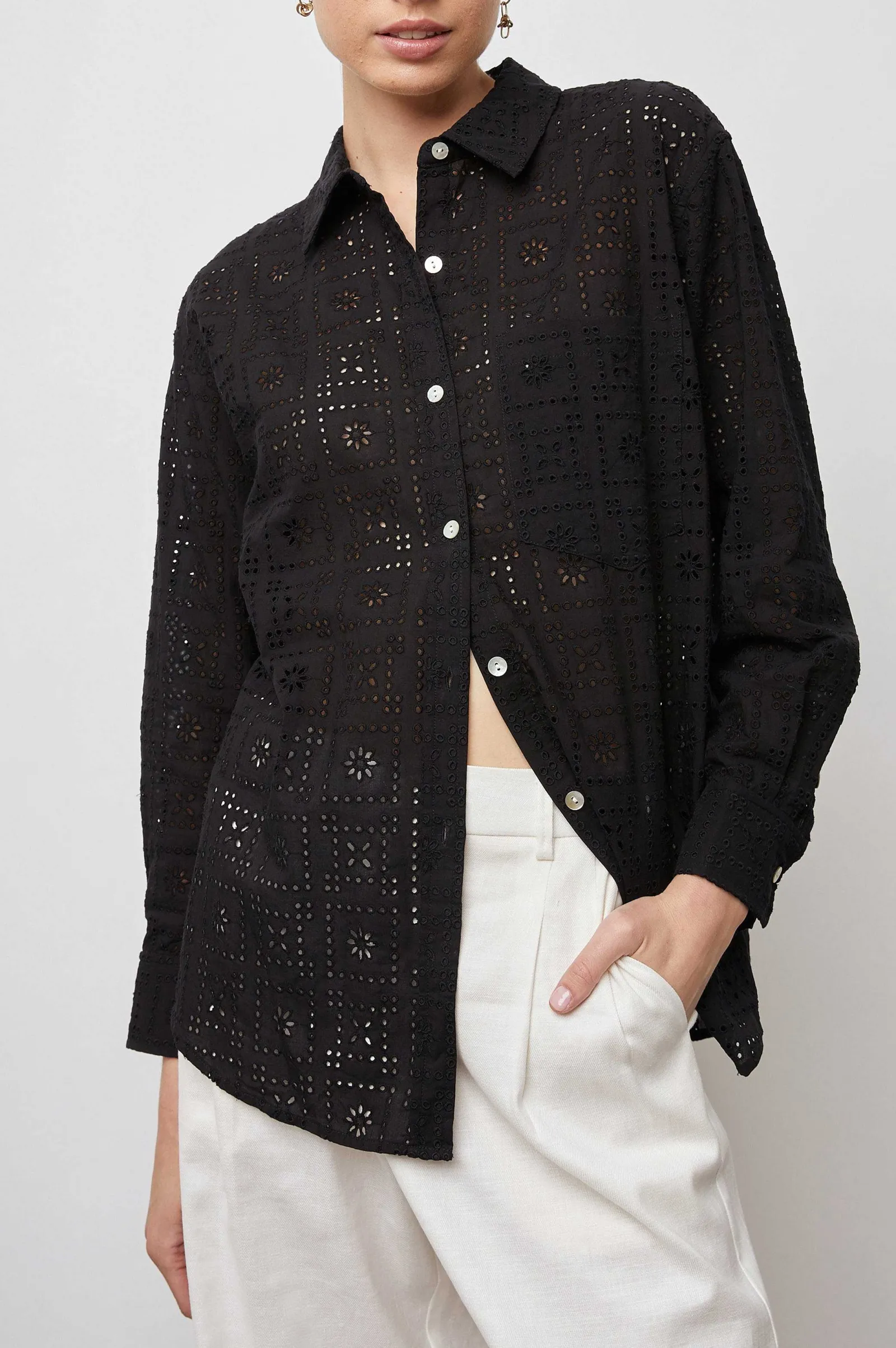 Vrouwen Rails Arlo Shirt - Zwart Zee Oogje