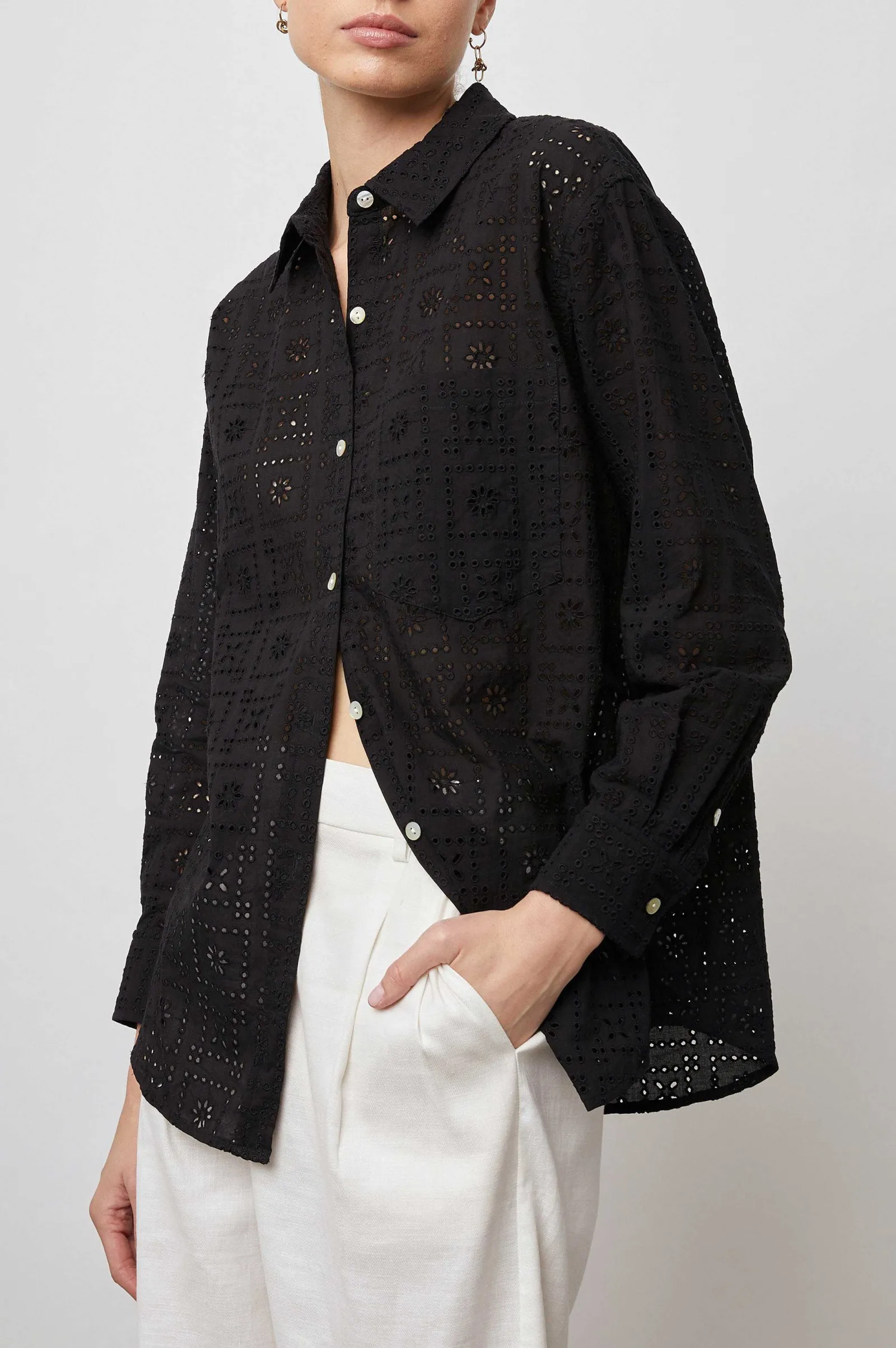 Vrouwen Rails Arlo Shirt - Zwart Zee Oogje