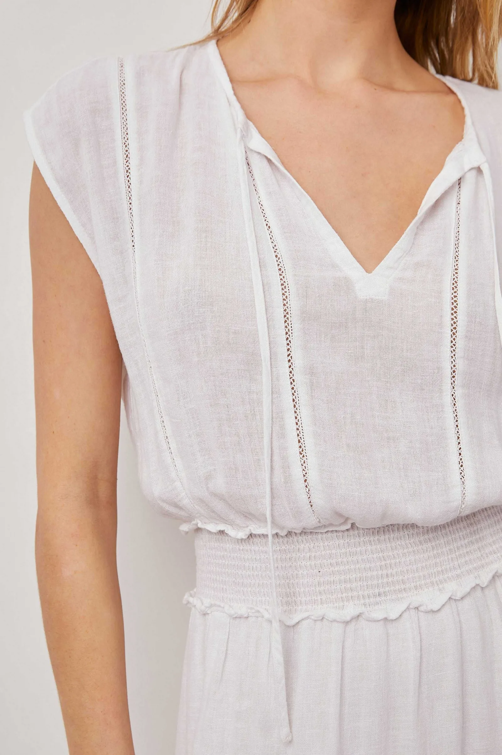 Vrouwen Rails Ashlyn Jurk - Wit Kant Detail