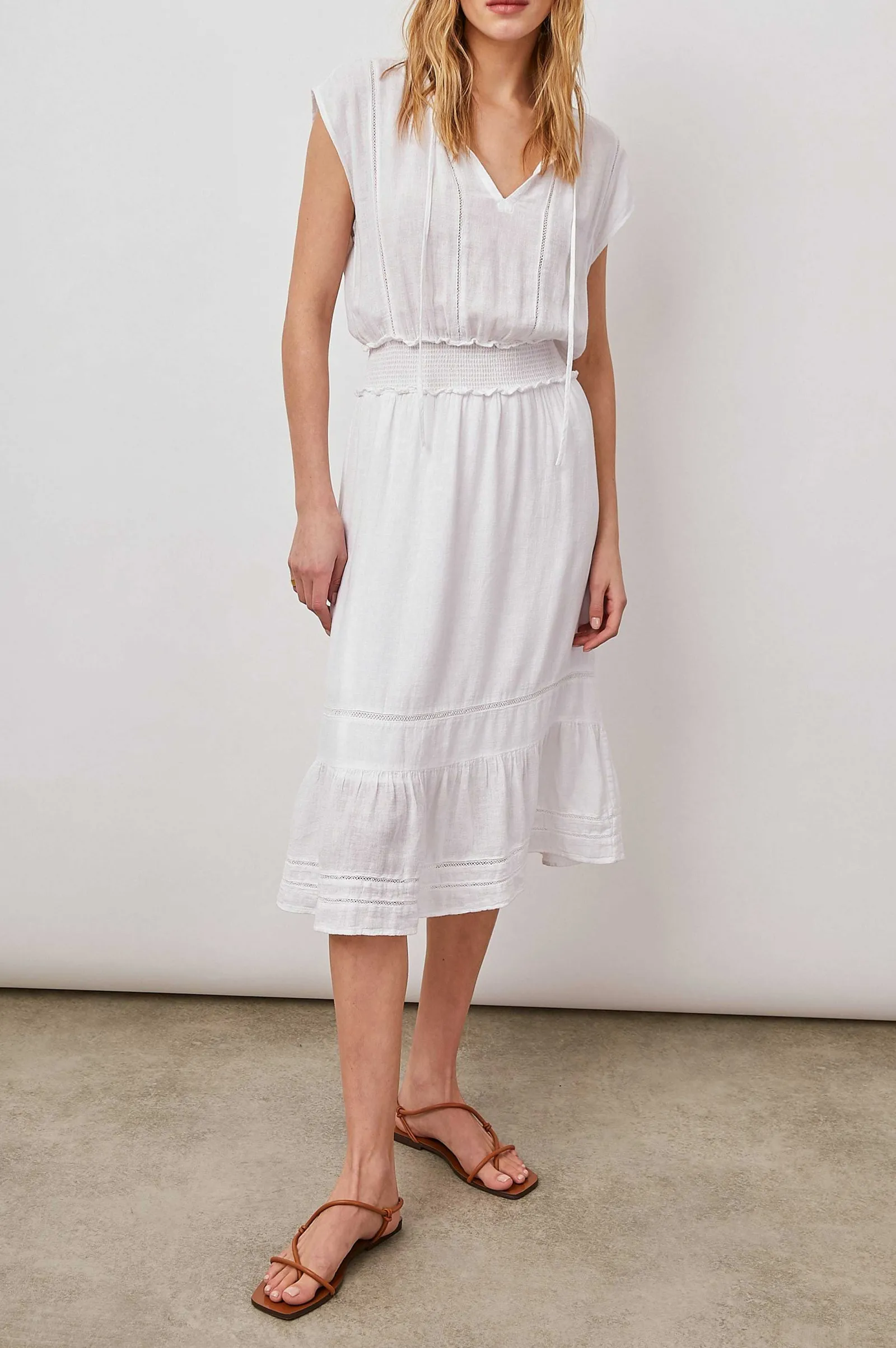 Vrouwen Rails Ashlyn Jurk - Wit Kant Detail