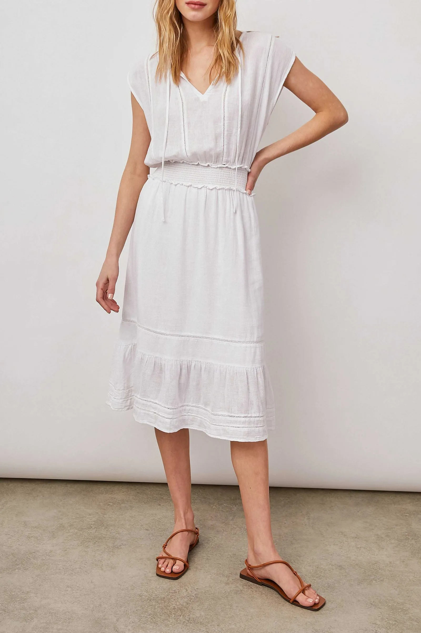 Vrouwen Rails Ashlyn Jurk - Wit Kant Detail
