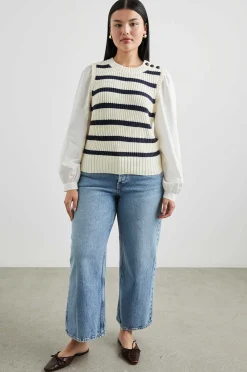 Vrouwen Rails Bambi Trui - Ivoor Marine Stripe