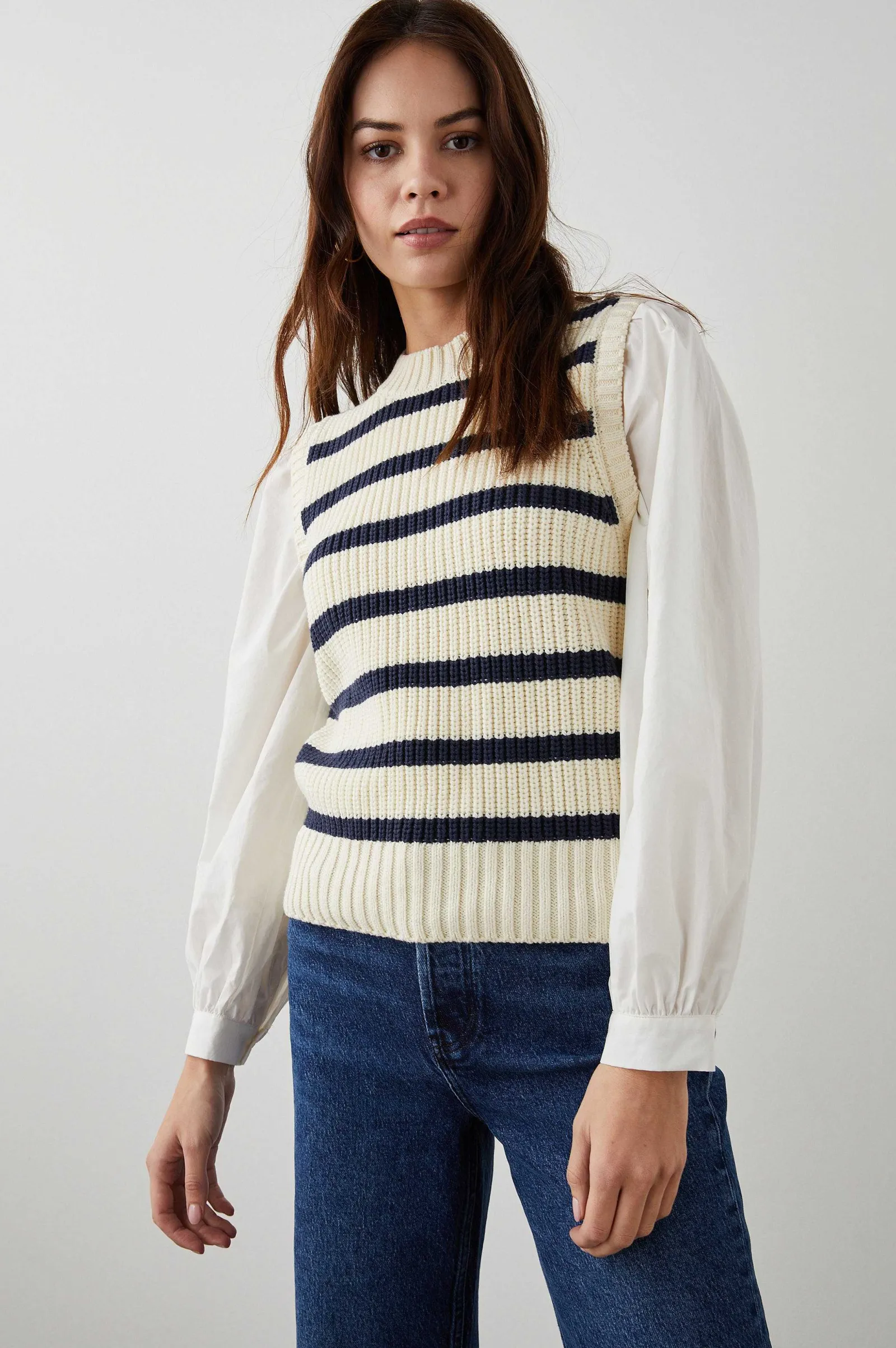 Vrouwen Rails Bambi Trui - Ivoor Marine Stripe