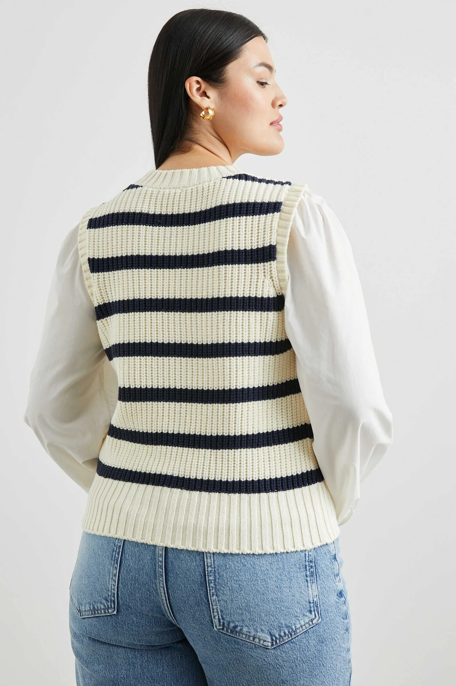 Vrouwen Rails Bambi Trui - Ivoor Marine Stripe