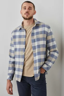 Heren Rails Bos Shirt - Mist Berk Haver Heide