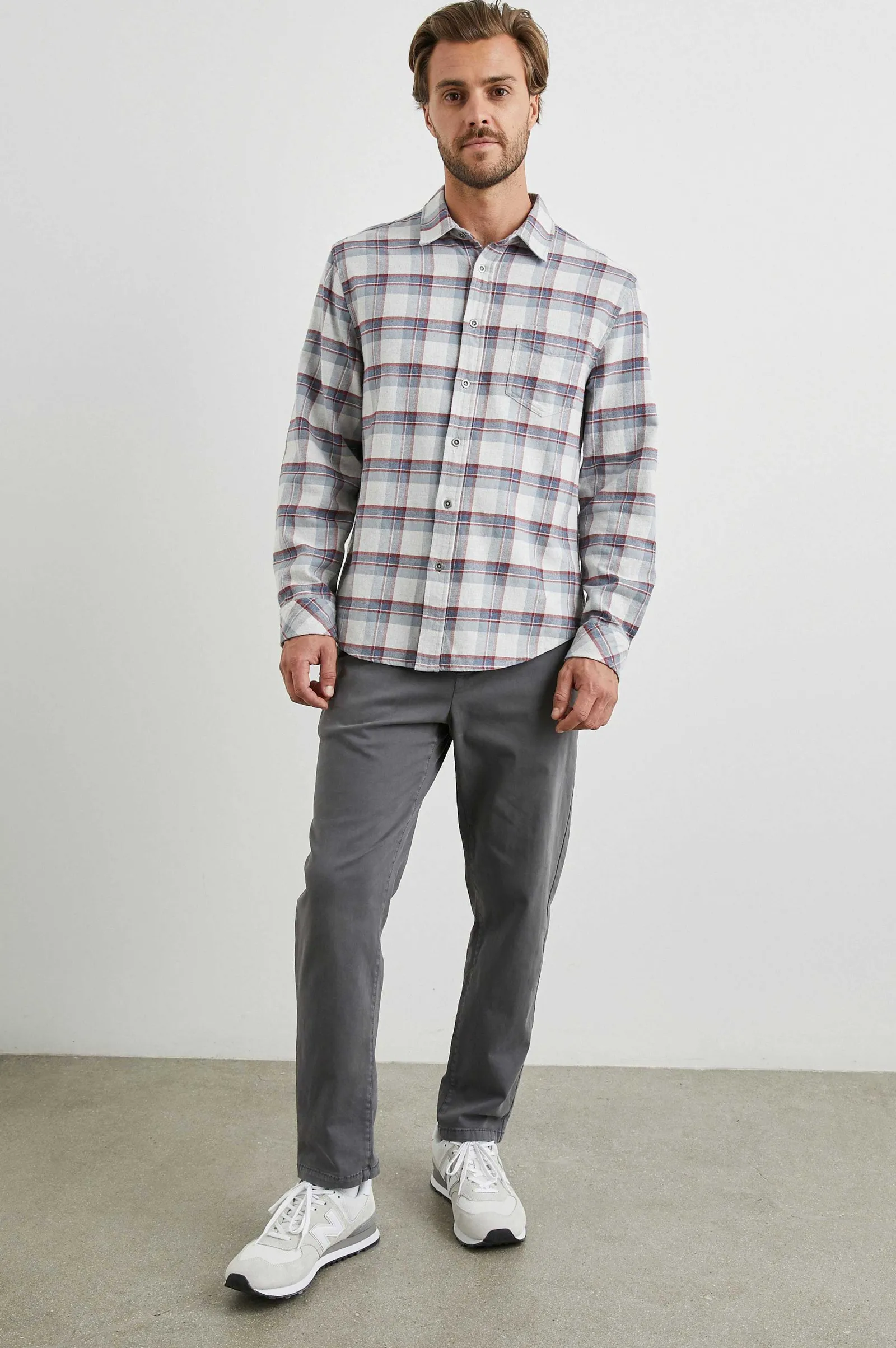 Heren Rails Bos Shirt - Moab Sky Melange