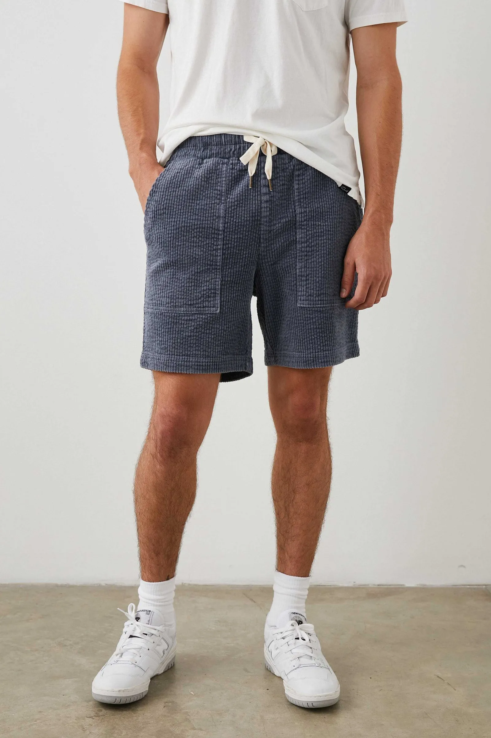Heren Rails Caleb Kort - Donderblauw