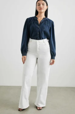 Vrouwen Rails Camille Top - Donkere Vintage Wash
