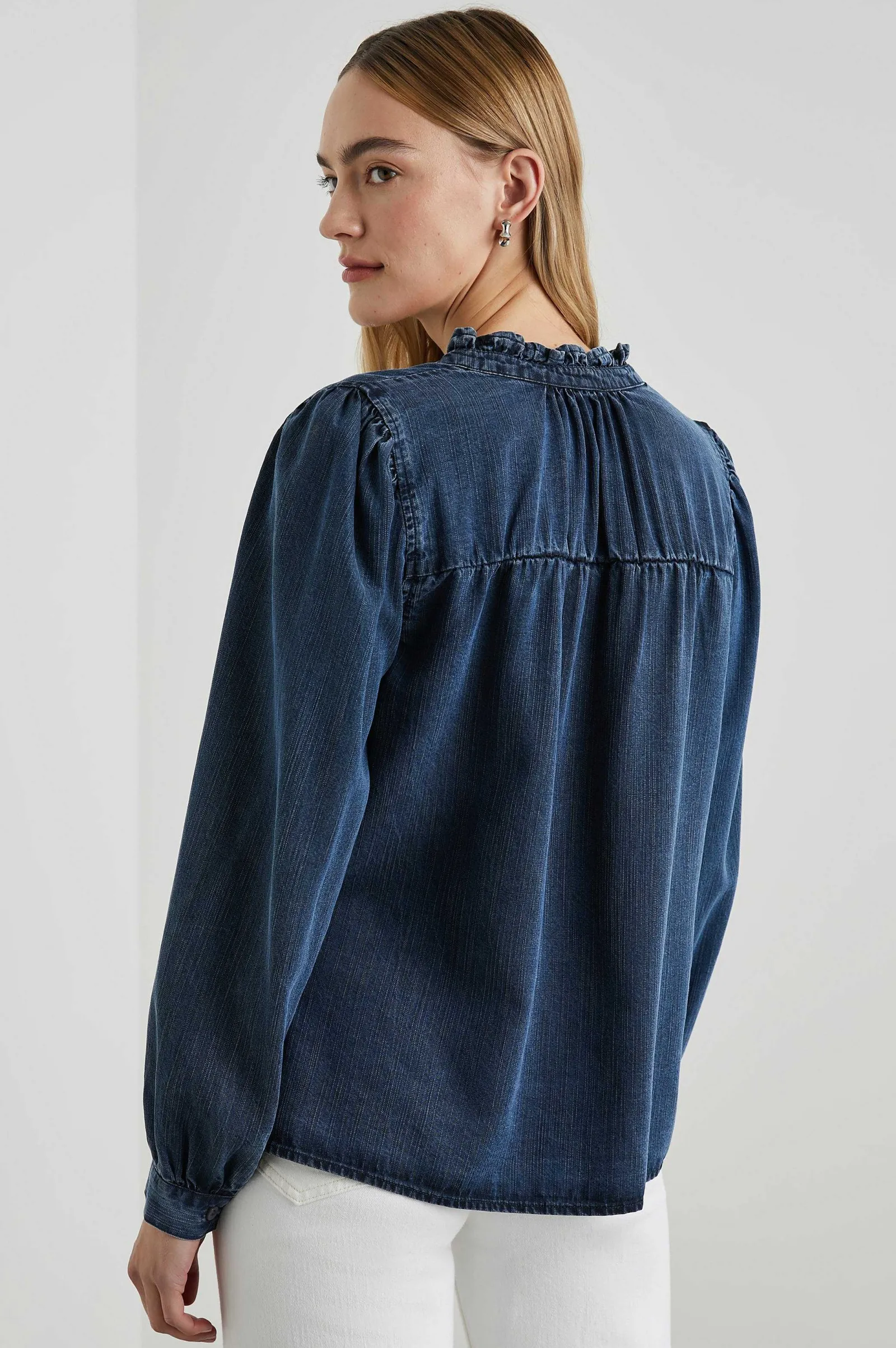 Vrouwen Rails Camille Top - Donkere Vintage Wash