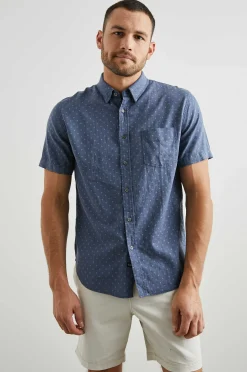 Heren Rails Carson Overhemd - Admiraal Blauwe Diamant