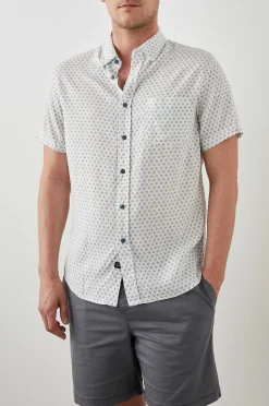 Heren Rails Carson Overhemd - Diamant Geo Creme
