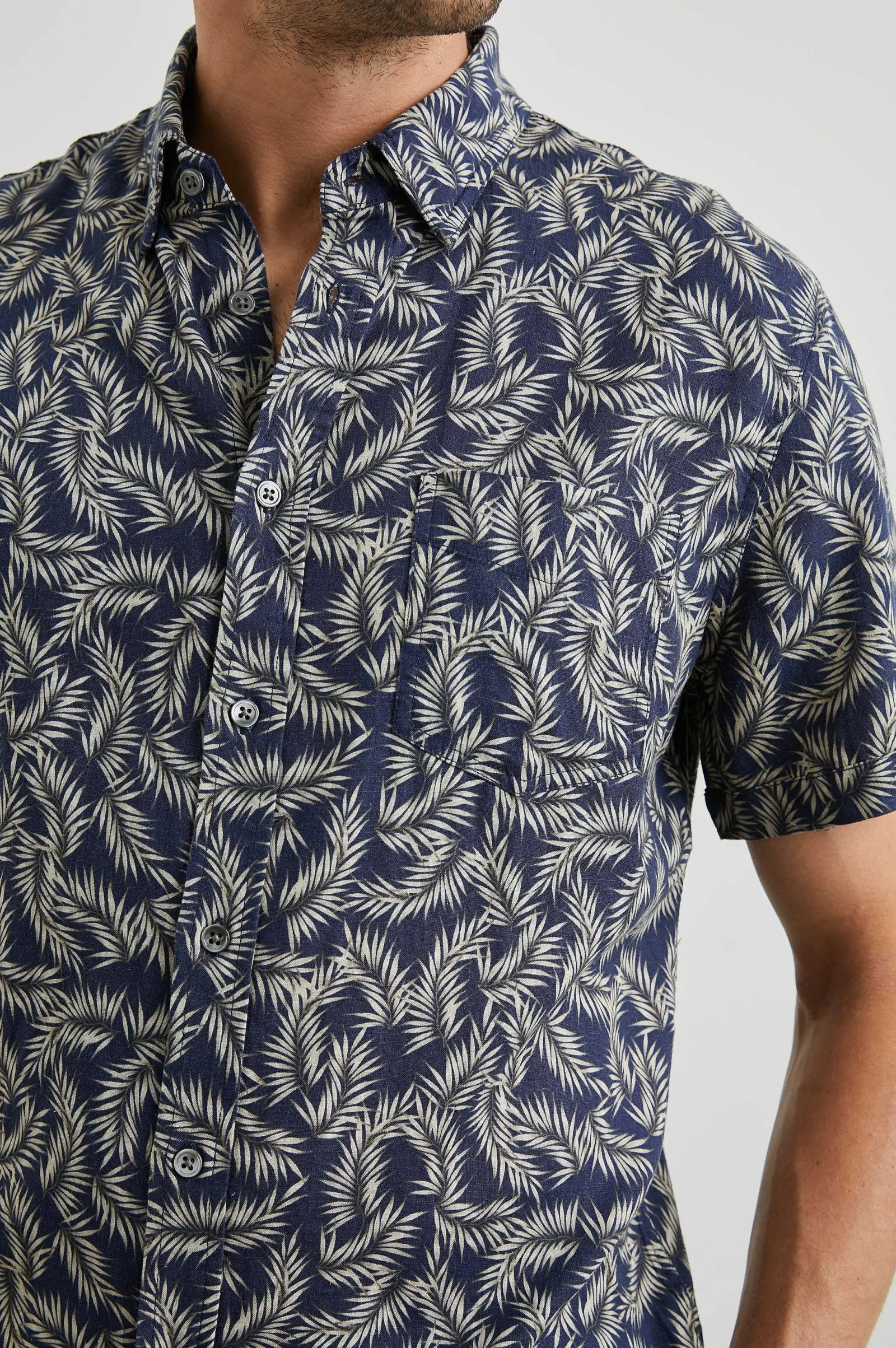 Heren Rails Carson Overhemd - Palm Amerikano Marine