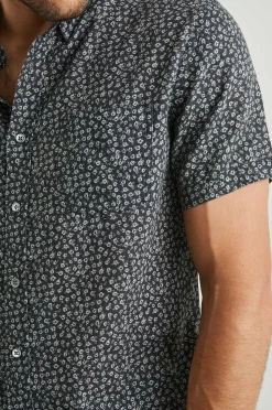 Heren Rails Carson Shirt - Bloemenwagen Onyx