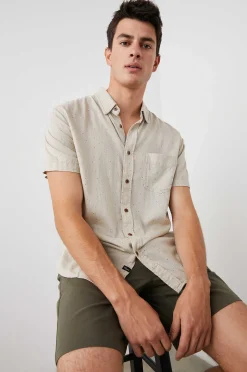 Heren Rails Carson Shirt - Driehoek Geo Retro Papier