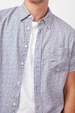 Heren Rails Carson Shirt - Flora Bloom Perzik