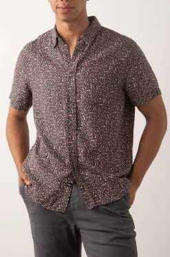 Heren Rails Carson Shirt - Lentebloesem Schaduw Rood