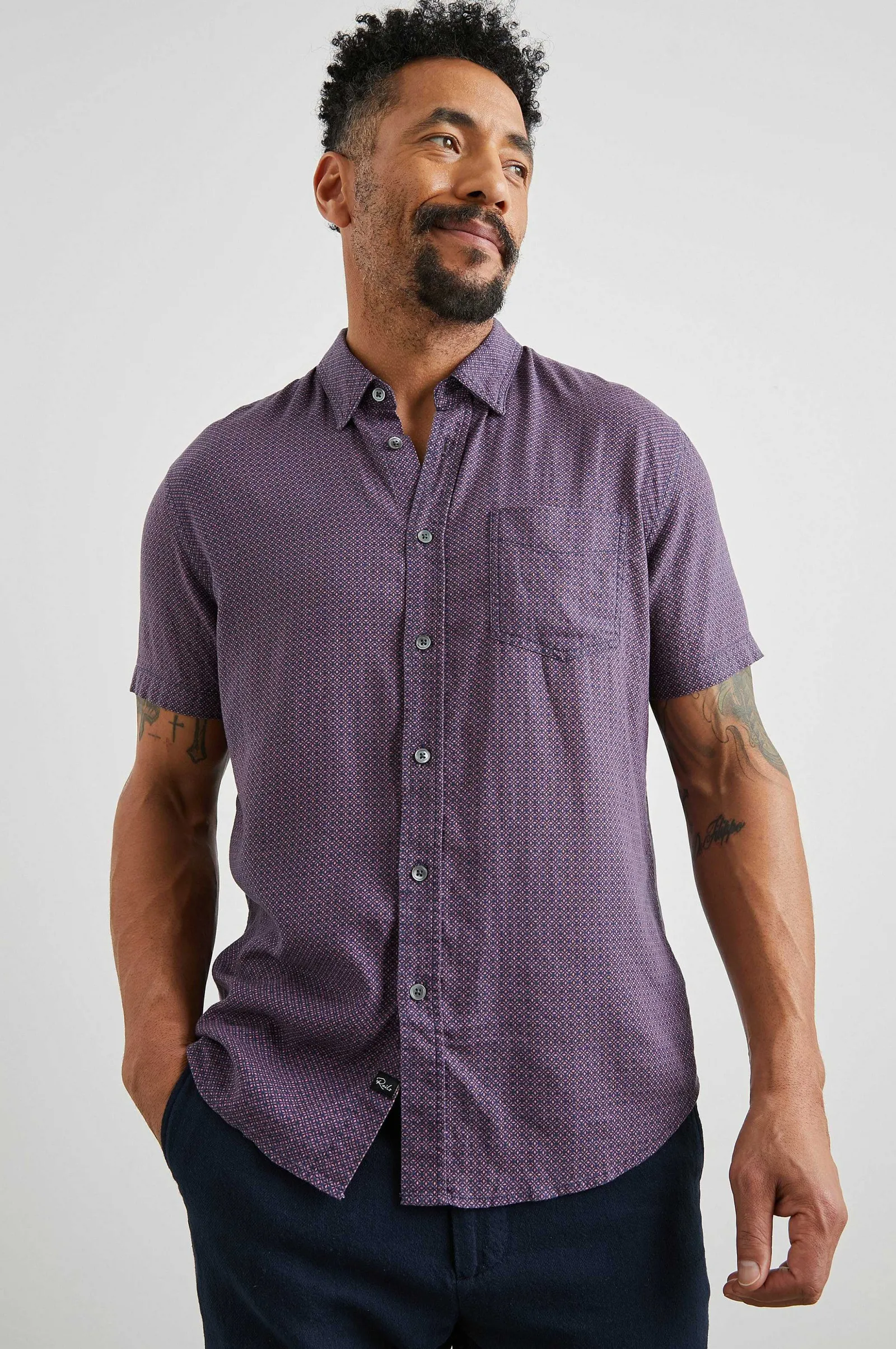 Heren Rails Carson Shirt - Marokkaanse Tegel Nam Toe