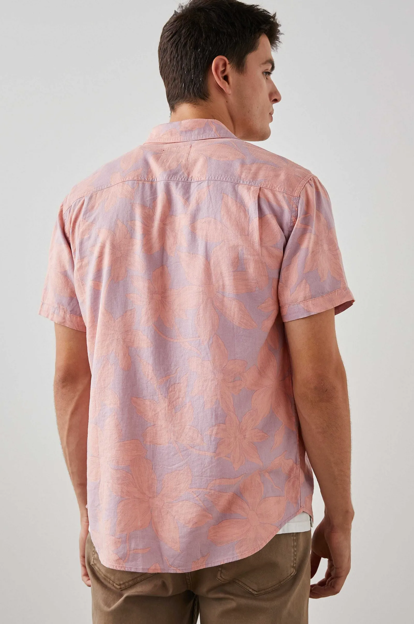 Heren Rails Carson Shirt - Tuinzand Flamingo