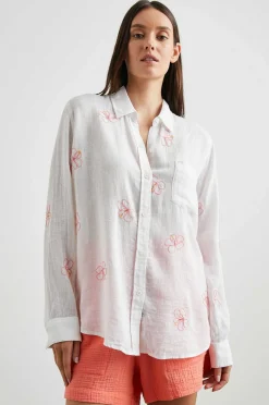 Vrouwen Rails Charli Overhemd - Hibiscus Borduursel