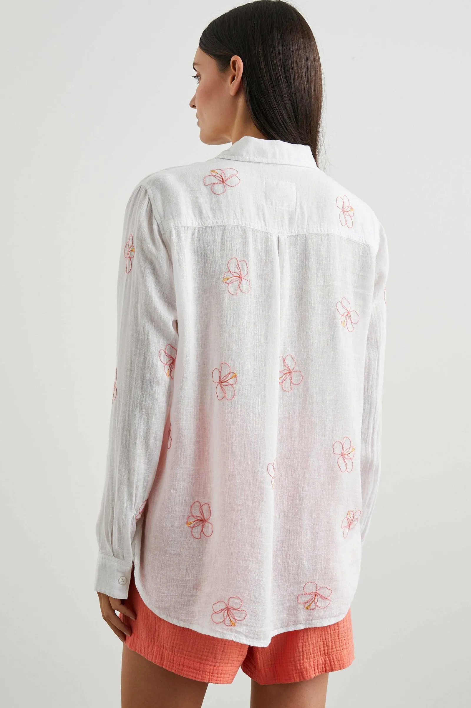 Vrouwen Rails Charli Overhemd - Hibiscus Borduursel