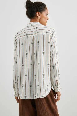 Vrouwen Rails Charli Shirt - Gestreepte Palmen