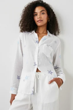 Vrouwen Rails Charli Shirt - Marine Gestikte Sterren