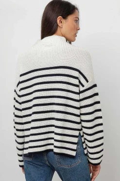 Vrouwen Rails Claudia Trui - Creme Marine Stripe
