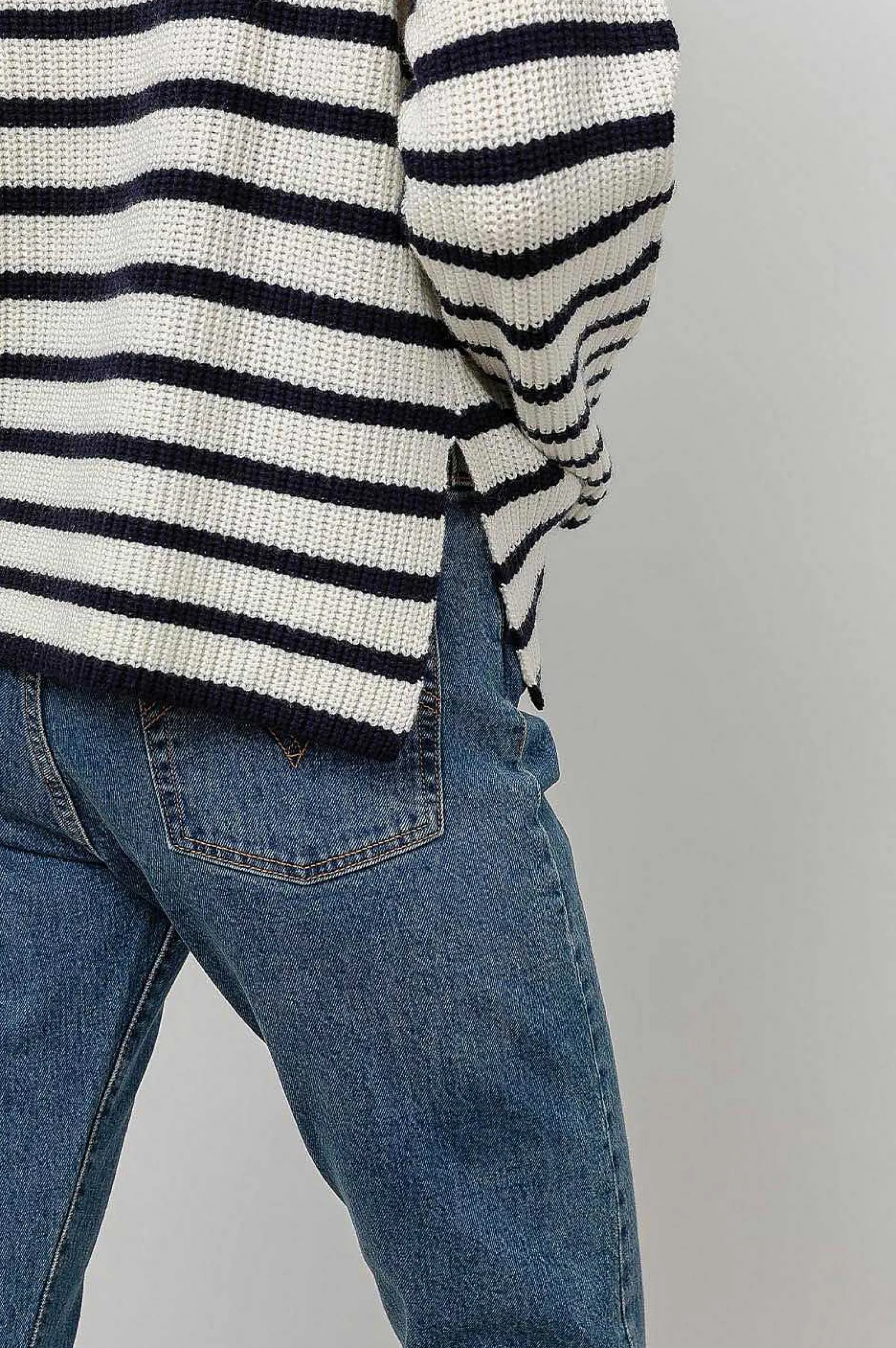 Vrouwen Rails Claudia Trui - Creme Marine Stripe