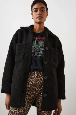 Vrouwen Rails Connie Shirtjas - Zwart Teddy