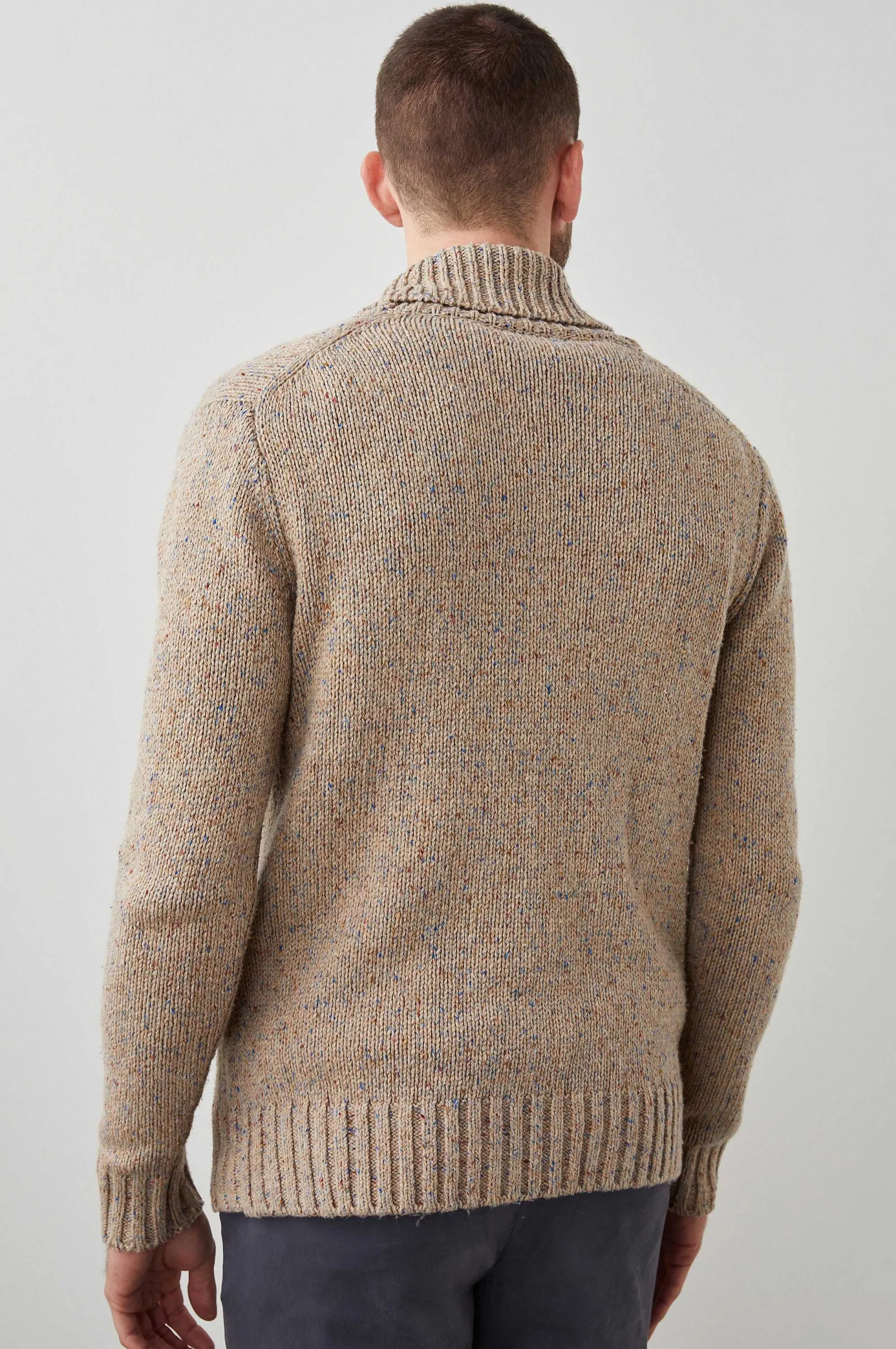 Heren Rails Corden Vest - Havermoutspeckle