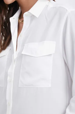 Vrouwen Rails Cori Overhemd - Zijde Wit