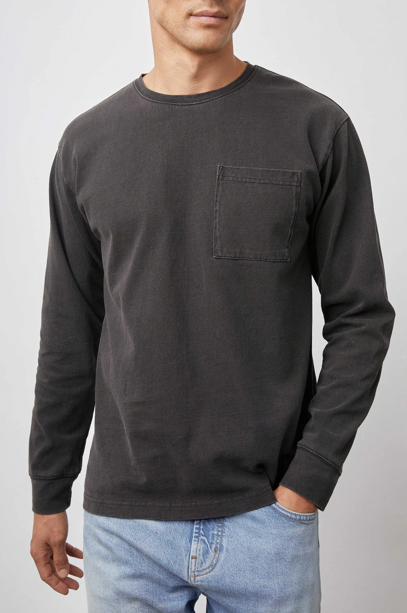 Heren Rails Cyd T-Shirt - Gewassen Zwart