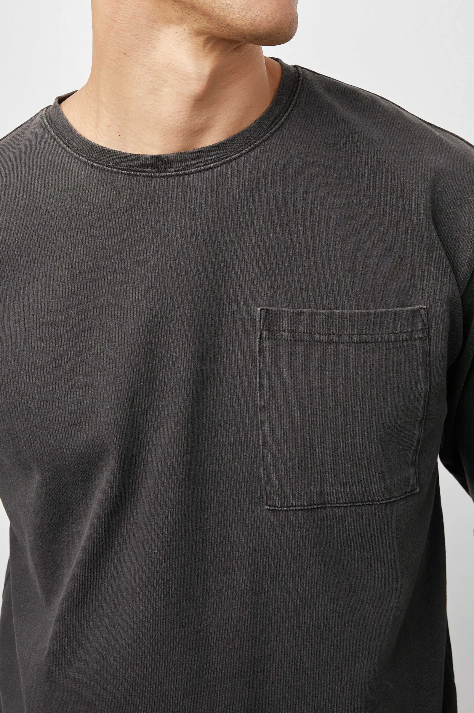 Heren Rails Cyd T-Shirt - Gewassen Zwart