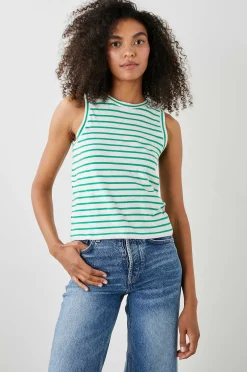 Vrouwen Rails De Racer Tank - Zeilor Streep Groen