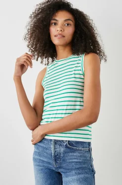 Vrouwen Rails De Racer Tank - Zeilor Streep Groen