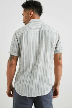 Heren Rails Donnie Shirt - Blauwe Cap-Reeks