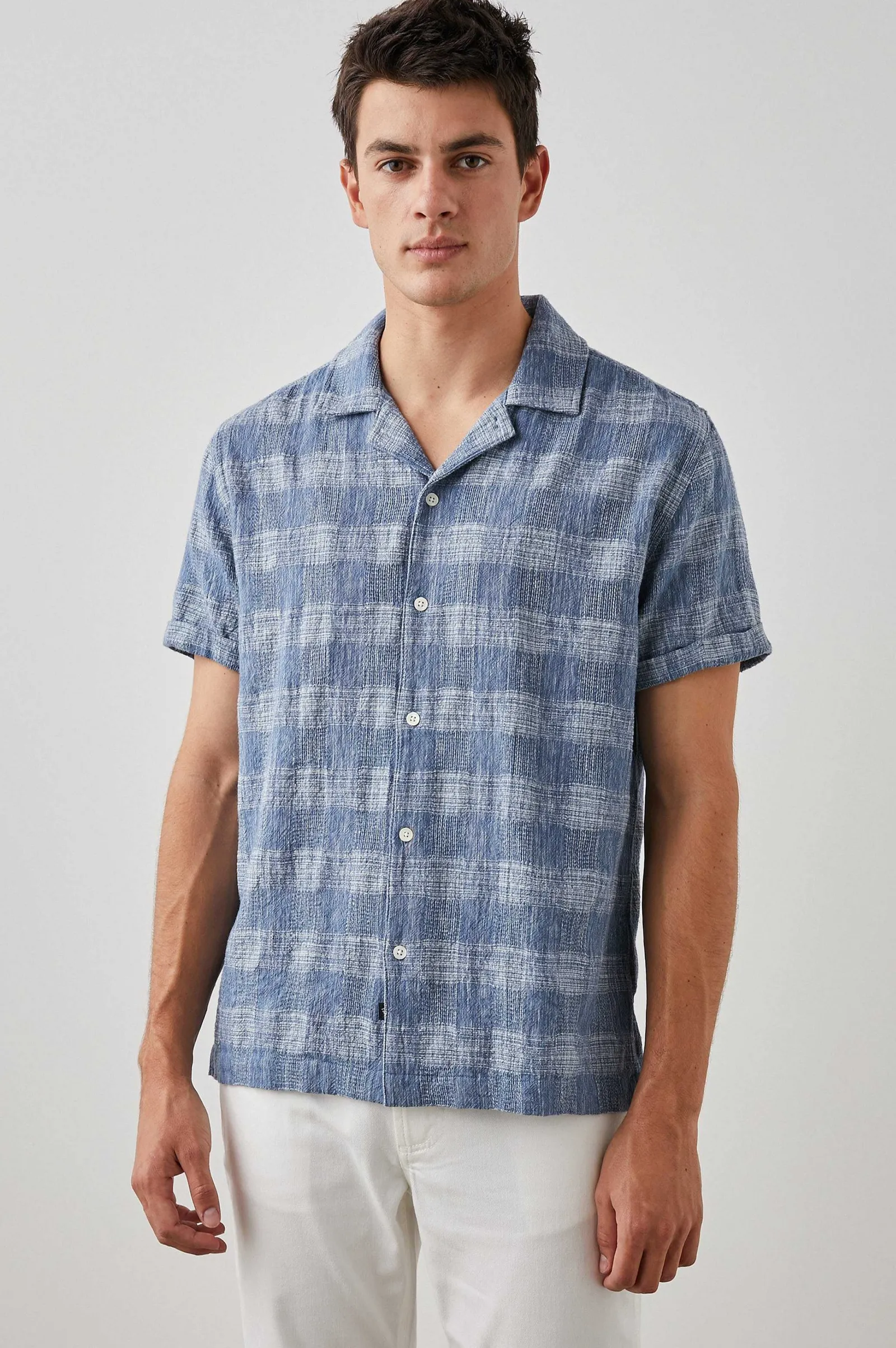 Heren Rails Dresden Overhemd - Kyoto Blauw