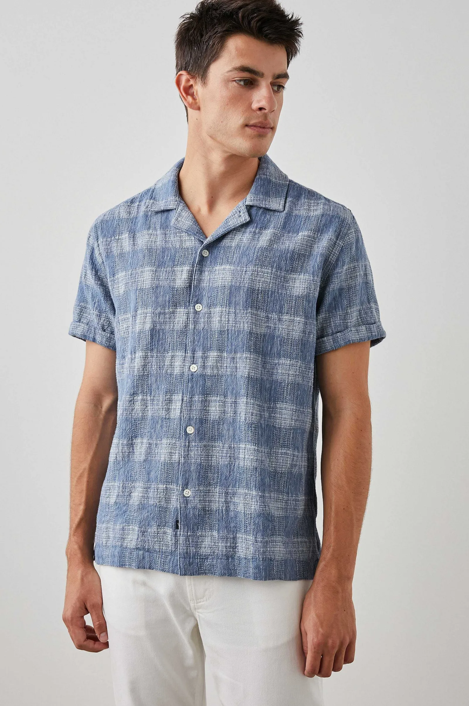 Heren Rails Dresden Overhemd - Kyoto Blauw