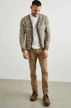 Heren Rails Duran Vest - Khaki Gebladerde Nep