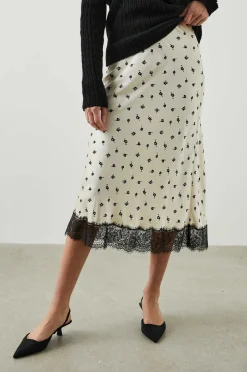 Vrouwen Rails Ebben Rok - Champagne Bloemen