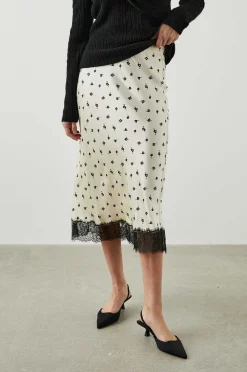 Vrouwen Rails Ebben Rok - Champagne Bloemen