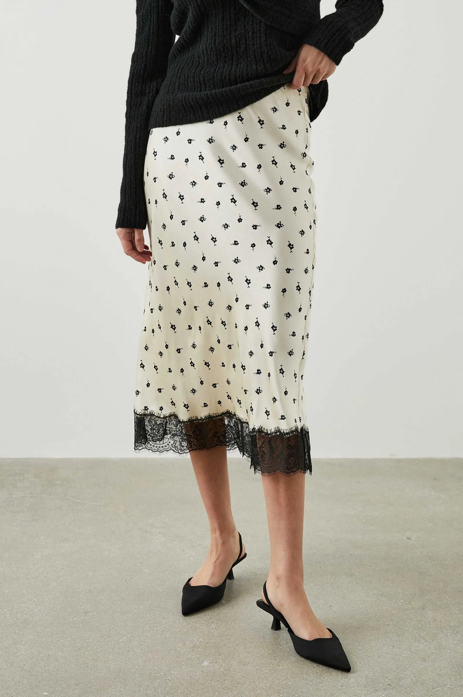 Vrouwen Rails Ebben Rok - Champagne Bloemen